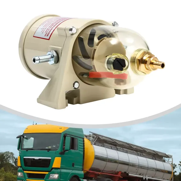 Separador de agua 500FH 500FG Diesel Marine Filtro de combustible aceite separador de agua con anillo de tornillo Aleación de aluminio Caudal 60 GPH