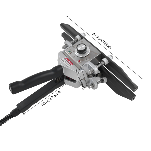 Selladora de 30 cm, Selladora Térmica Portátil, Selladora de Crimpado Portátil Manual - Negra