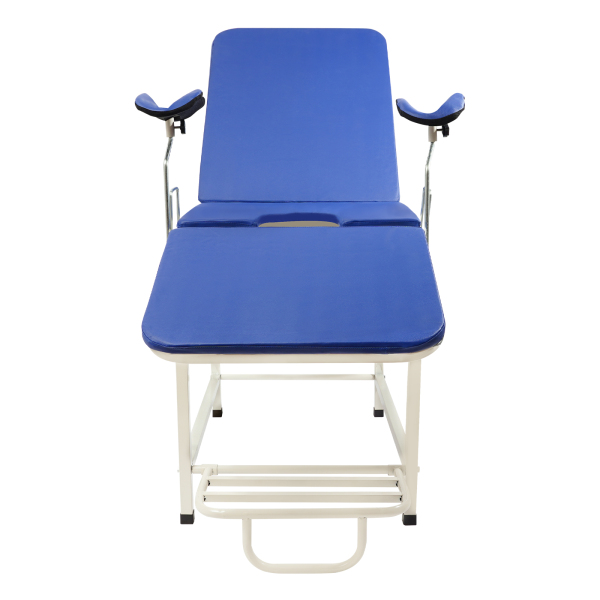 Camilla de reconocimiento y silla de parto para cirugía - azul