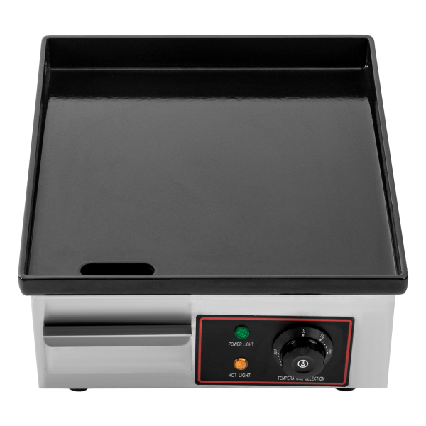 Plancha de asar eléctrica, Plancha de asar eléctrica comercial, 220 V, 1700W, 36*38*19cm, Rango de temperatura: 50-300℃