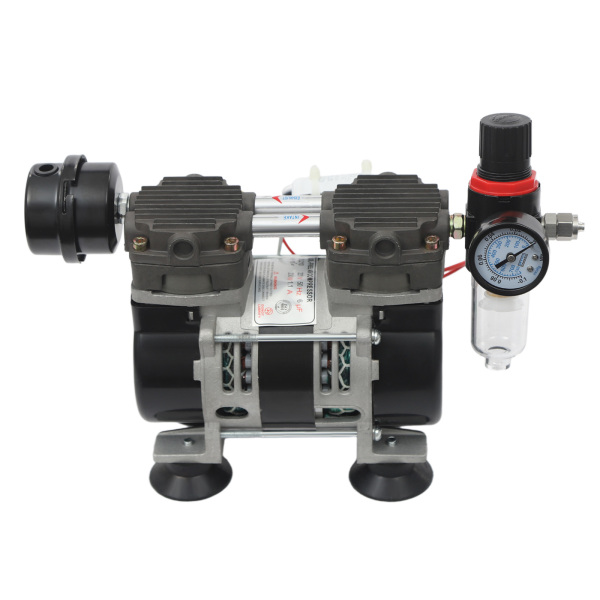 Bomba de vacío sin aceite, sin aceite, de laboratorio, bomba de vacío, kit sin aceite, 200 W, 1450 r/min, 60 l/min
