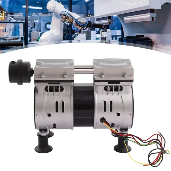 Bomba de vacío de laboratorio médico de 220 V, 550 W, 3,6 CFM, bomba de vacío sin aceite, bomba de vacío de laboratorio industrial sin aceite