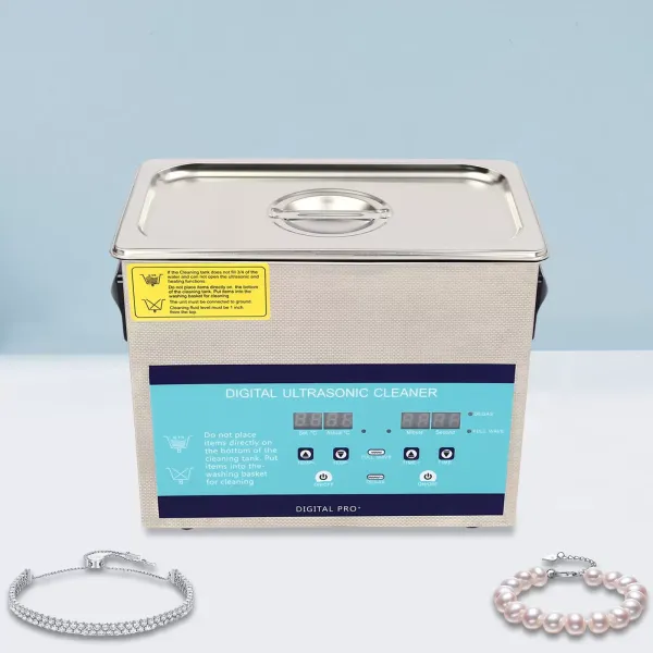 Máquina de limpieza por ultrasonidos, Máquina de limpieza por ultrasonidos profesional de acero inoxidable, Limpiador ultrasónico 3.2L 220V