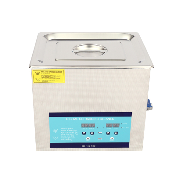 Limpiador ultrasónico profesional con cesta calefactora, temporizador digital, calentador ultrasónico, 10L 220V