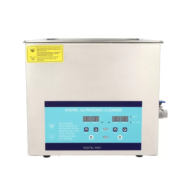 Limpiador ultrasónico profesional con cesta calefactora, temporizador digital, calentador ultrasónico, 10L 220V