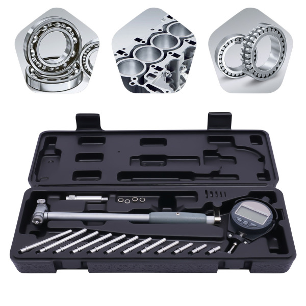 Calibre digital de cuadrante indicador 2"-6"/0,0004" Juego de calibres de cuadrante autocentrante con yunques de carburo Calibre digital de cuadrante indicador 2"-6"/0,0004" Juego de calibres de cuadrante autocentrante con yunques de carburo
