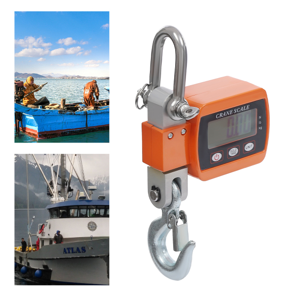 Báscula puente grúa digital, Báscula colgante minigrúa portátil, capacidad de carga 0,05-500kg, 22*8*5cm, Naranja Báscula puente grúa digital, Báscula colgante minigrúa portátil, capacidad de carga 0,05-500kg, 22*8*5cm, Naranja