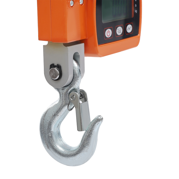 Báscula puente grúa digital, Báscula colgante minigrúa portátil, capacidad de carga 0,05-500kg, 22*8*5cm, Naranja