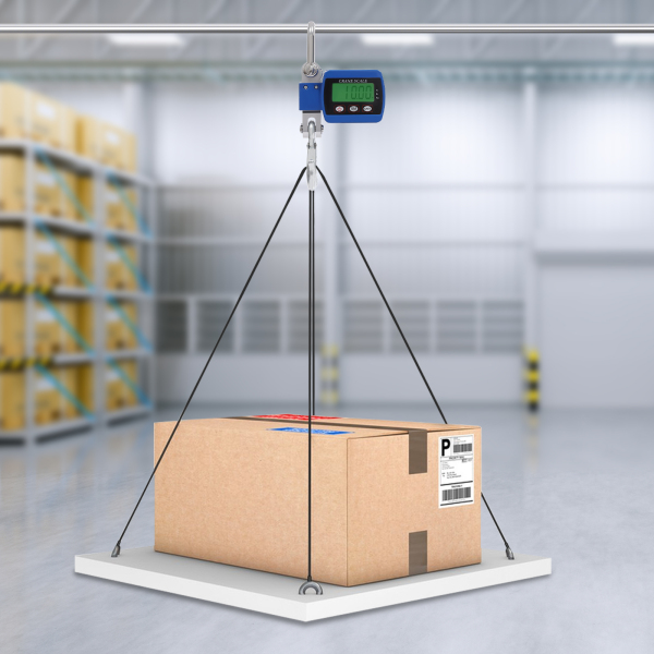 Báscula digital para grúa, Minibáscula portátil, Báscula colgante, capacidad de carga 0,05-500kg, 22*8*5cm, Azul