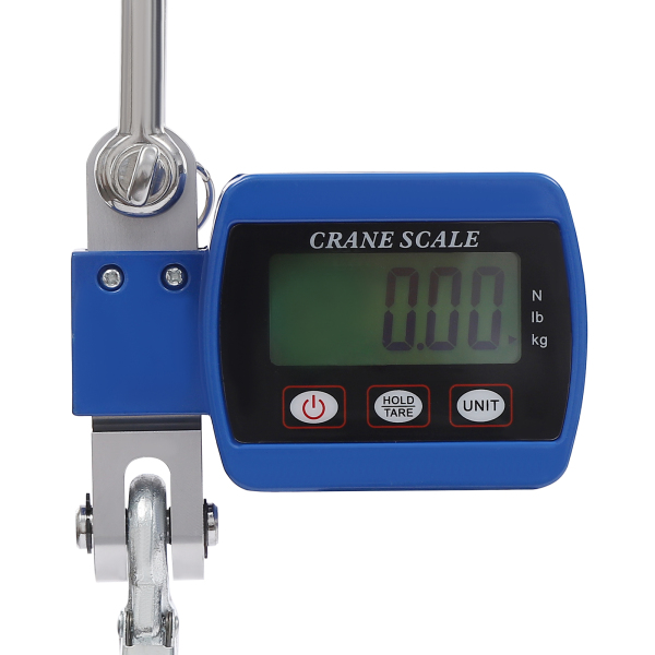 Báscula digital para grúa, Minibáscula portátil, Báscula colgante, capacidad de carga 0,05-500kg, 22*8*5cm, Azul