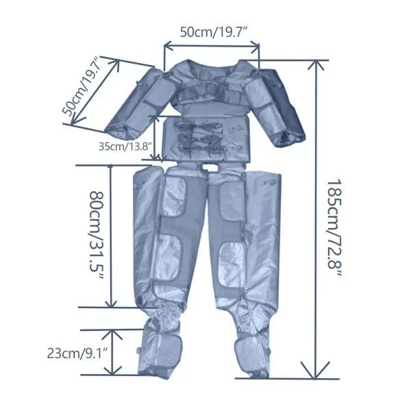 Ropa de masaje totalmente automática para aliviar el dolor muscular