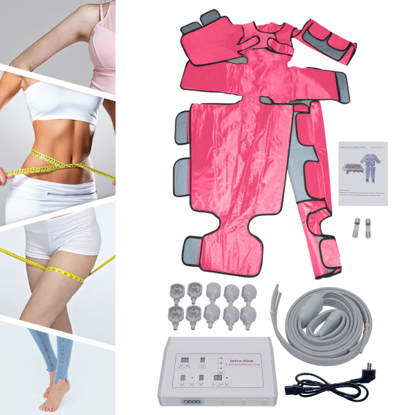 Máquina de masaje de presoterapia, Dispositivo de masaje circular, color rosa