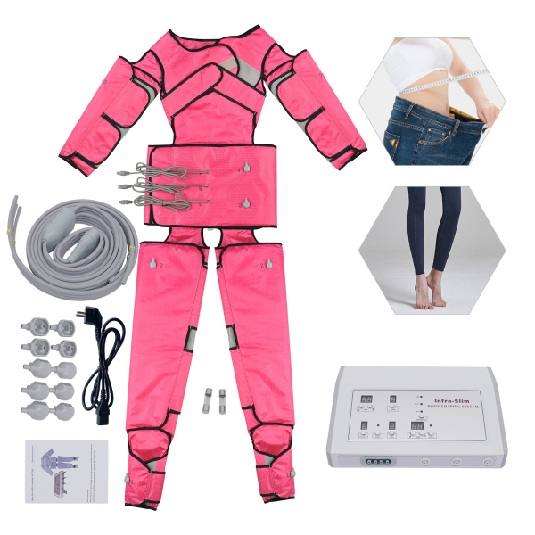 Máquina de masaje de presoterapia, Dispositivo de masaje circular, color rosa