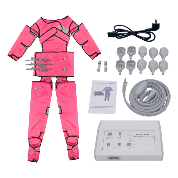 Máquina de masaje de presoterapia, Dispositivo de masaje circular, color rosa