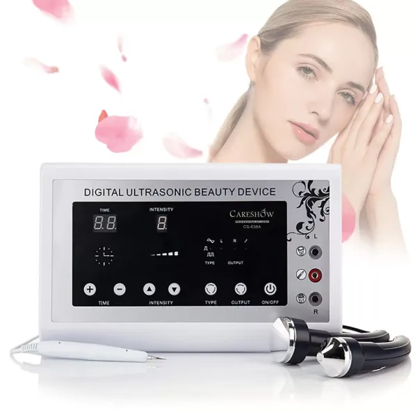 Máquina de Belleza, por ultrasonidos, para el rostro, el cuerpo, la piel, masajeador facial, rejuvenecimiento de la piel