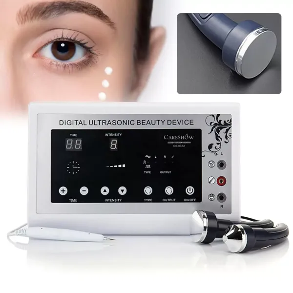 Máquina de Belleza, por ultrasonidos, para el rostro, el cuerpo, la piel, masajeador facial, rejuvenecimiento de la piel