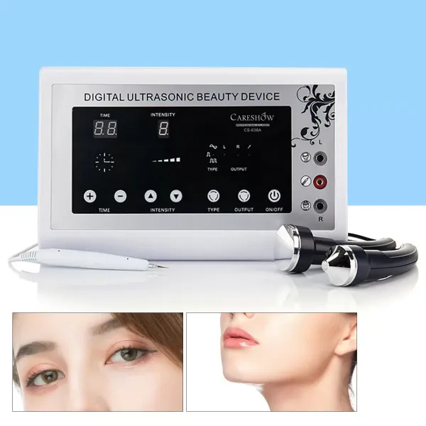Máquina de Belleza, por ultrasonidos, para el rostro, el cuerpo, la piel, masajeador facial, rejuvenecimiento de la piel