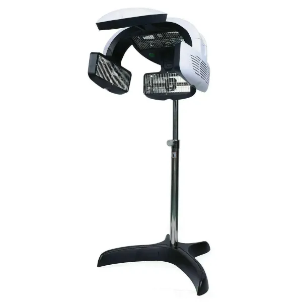 CNCEST 0-60 ℃ - Secador de pelo vertical por infrarrojos, Estilo de salón, Ajustable de Temperatura con Soporte (1500 W)