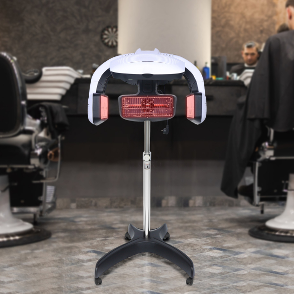 CNCEST 0-60 ℃ - Secador de pelo vertical por infrarrojos, Estilo de salón, Ajustable de Temperatura con Soporte (1500 W)