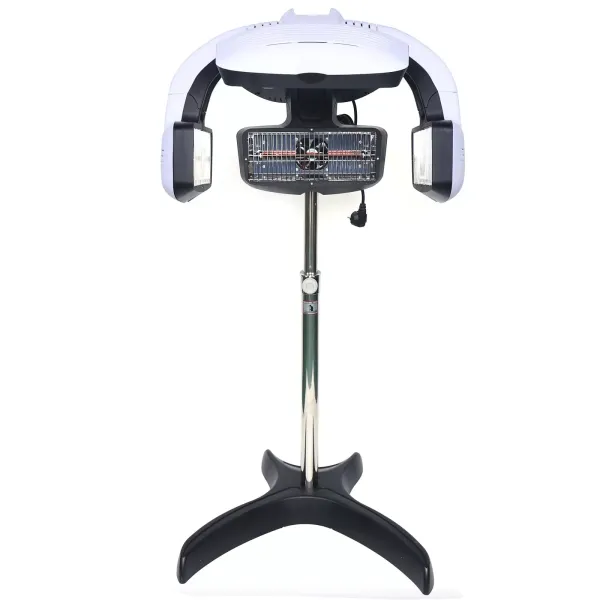 CNCEST 0-60 ℃ - Secador de pelo vertical por infrarrojos, Estilo de salón, Ajustable de Temperatura con Soporte (1500 W)