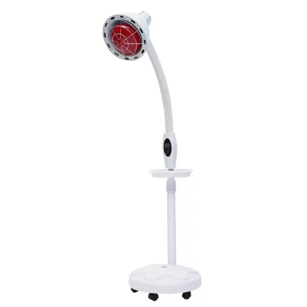 Lámpara infrarroja con brazo flexible, 275 W, foco de calor infrarrojo, lámpara de luz roja, terapia de luz infrarroja , con ruedas Lámpara infrarroja con brazo flexible, 275 W, foco de calor infrarrojo, lámpara de luz roja, terapia de luz infrarroja , con ruedas