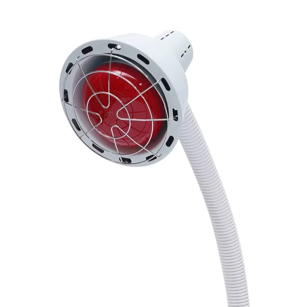 Lámpara infrarroja con brazo flexible, 275 W, foco de calor infrarrojo, lámpara de luz roja, terapia de luz infrarroja , con ruedas