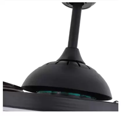 Ventilador de techo LED de 42 pulgadas, lámpara con luz y mando a distancia, 4 hojas