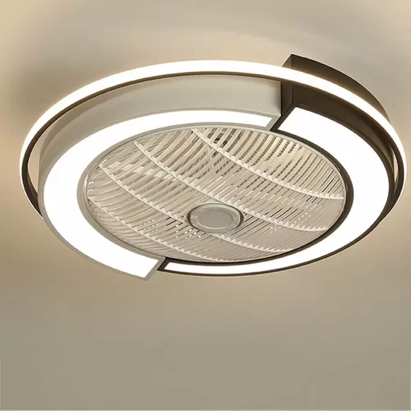 Lámpara de techo LED de 23 pulgadas, con mando a distancia, 3 colores, regulable, ventilador con iluminación para dormitorio o salón Lámpara de techo LED de 23 pulgadas, con mando a distancia, 3 colores, regulable, ventilador con iluminación para dormitorio o salón