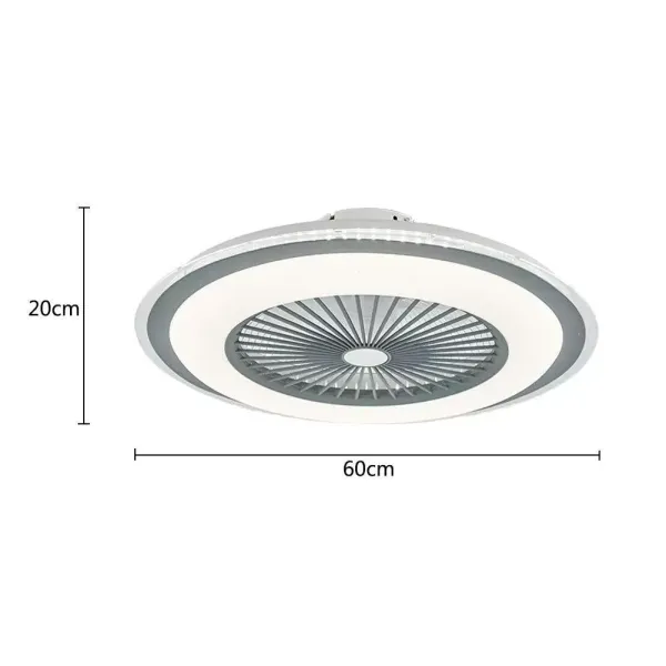 Ventilador de techo LED (60 W, con iluminación LED y mando a distancia, regulable, silencioso Ventilador de techo LED (60 W, con iluminación LED y mando a distancia, regulable, silencioso