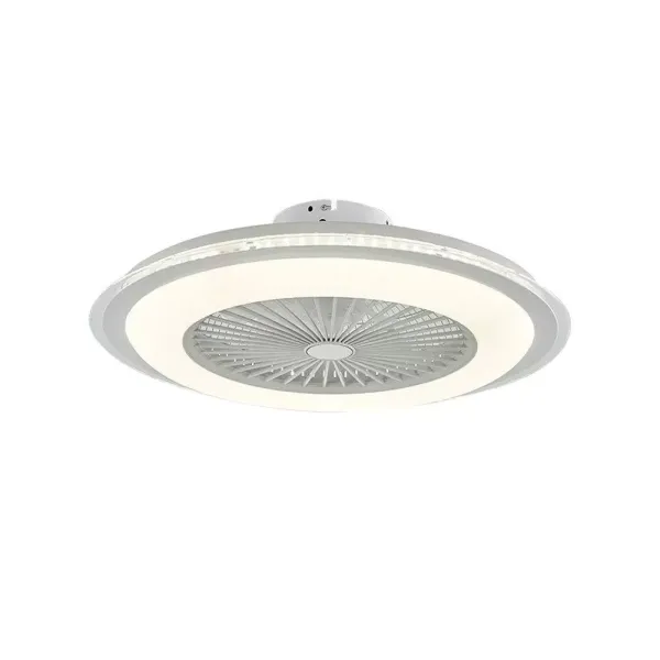 Ventilador de techo LED 60 W, con iluminación LED y mando a distancia, regulable, color blanco