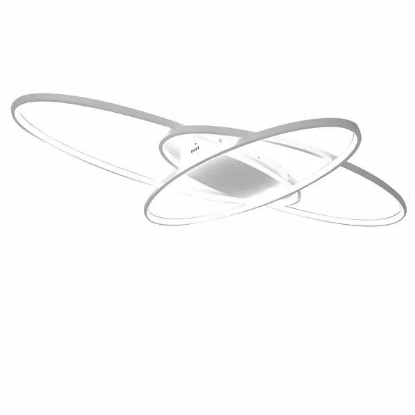 Lámpara de techo geométrica de 70 W, regulable, lúmenes de salida de luz para dormitorio, salón, pasillo, cocina
