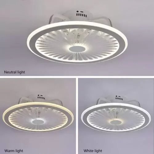 CNCEST Ventilador de Techo con Luz Regulable Lámpara LED de Ventilador de Sala de 32 W, con control remoto luz de ventilador invisible, tricolor CNCEST Ventilador de Techo con Luz Regulable Lámpara LED de Ventilador de Sala de 32 W, con control remoto luz de ventilador invisible, tricolor