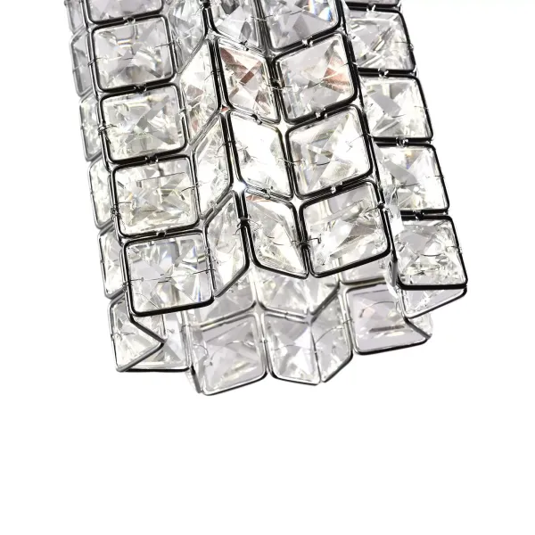 3 lámparas de techo de cristal 8850, diámetro de 13 x altura de 17 cm, longitud de cable de 1,5 metros, sin fuente de luz, E27 x 3