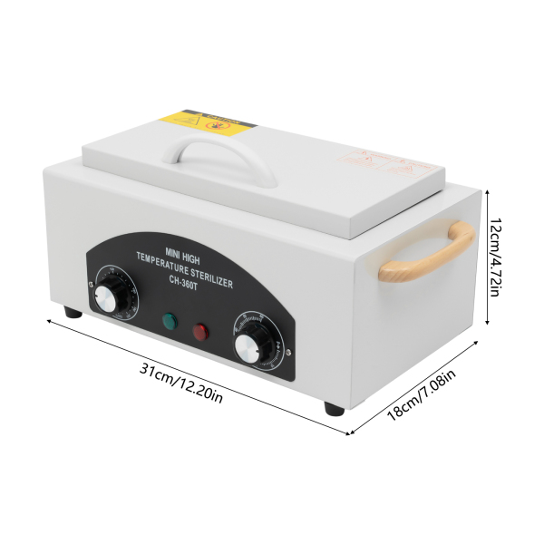 300W 220V Esterilizador de Aire Caliente 1.9L Esterilizador Gabinete de Desinfección con Temporizador