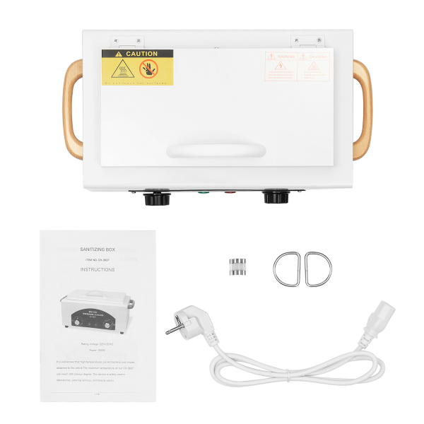 300W 220V Esterilizador de Aire Caliente 1.9L Esterilizador Gabinete de Desinfección con Temporizador