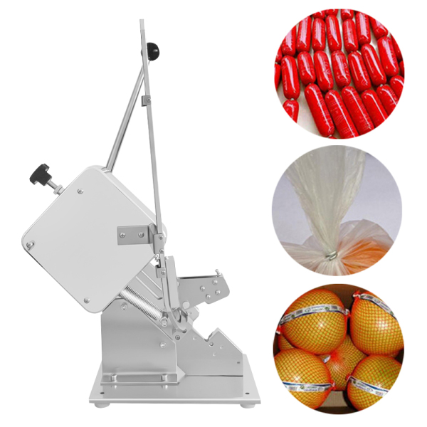 Máquina de sellado de acero inoxidable Sellador manual en forma de U para el hogar para salchichas Bolsa de plástico Plata Máquina de sellado de acero inoxidable Sellador manual en forma de U para el hogar para salchichas Bolsa de plástico Plata
