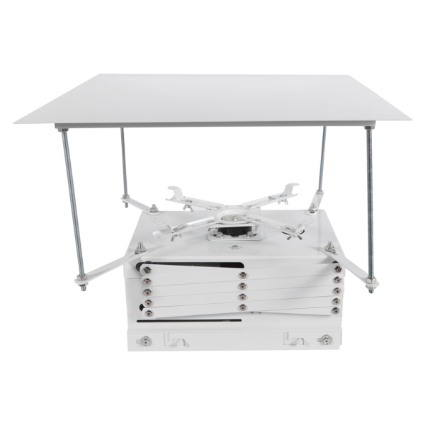 Soporte de techo eléctrico para proyector de 100 cm de elevación con mando a distancia y carga máxima de 10 kg Soporte de techo eléctrico para proyector de 100 cm de elevación con mando a distancia y carga máxima de 10 kg