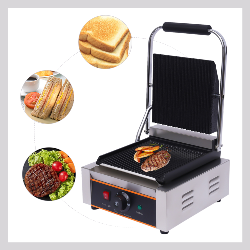 Sandwichera eléctrica de 1800 W, de 0 a 300 ℃, máquina de bocadillo