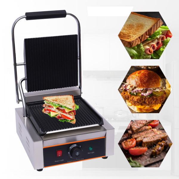 Sandwichera eléctrica de 1800 W, de 0 a 300 ℃, máquina de bocadillo