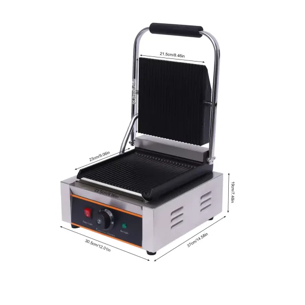 Sandwichera eléctrica de 1800 W, de 0 a 300 ℃, máquina de bocadillo