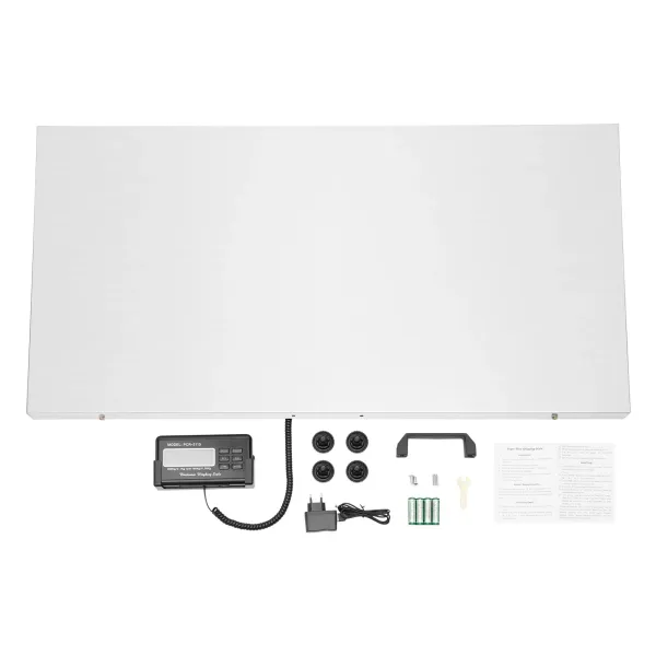 CNCEST Báscula digital de mesa para paquetes de 300 kg, de acero inoxidable, con plataforma grande, para mascotas
