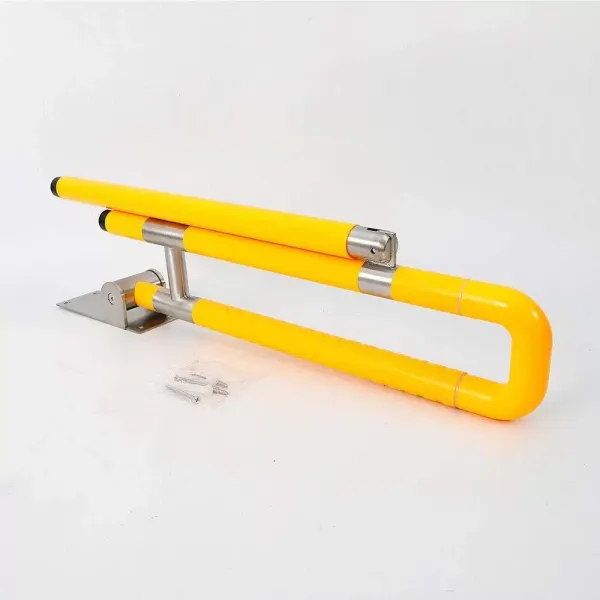 Asidero plegable para personas mayores, mango de acero antideslizante de seguridad, barras de asidero para inodoro y baño