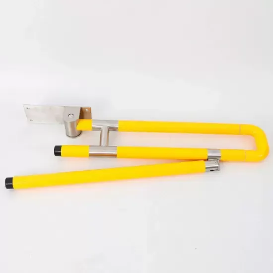 Asidero plegable para personas mayores, mango de acero antideslizante de seguridad, barras de asidero para inodoro y baño Asidero plegable para personas mayores, mango de acero antideslizante de seguridad, barras de asidero para inodoro y baño