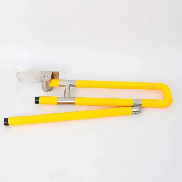 Tirador plegable de pared, para ducha, inodoro, agarre de soporte, de seguridad, antideslizante, para montaje en pared (75 cm, amarillo) Tirador plegable de pared, para ducha, inodoro, agarre de soporte, de seguridad, antideslizante, para montaje en pared (75 cm, amarillo)