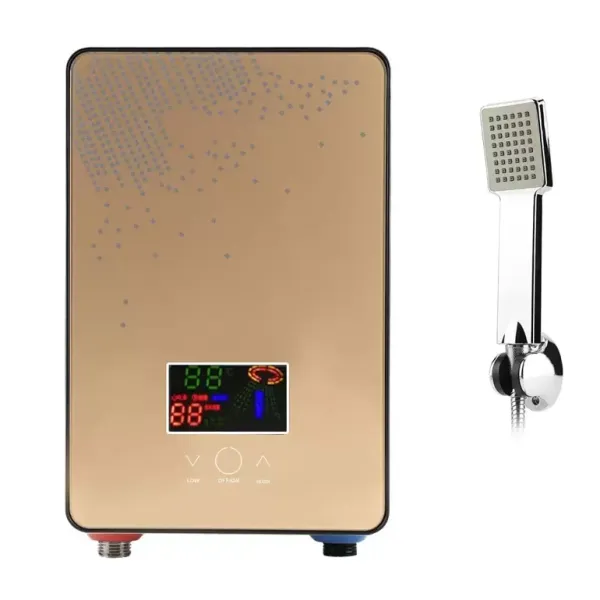 Calentador de Agua, Calentador de Agua Sin Tanque, Calentador de Agua Eléctrico, de Bajo Consumo, 220 V 6500 W.