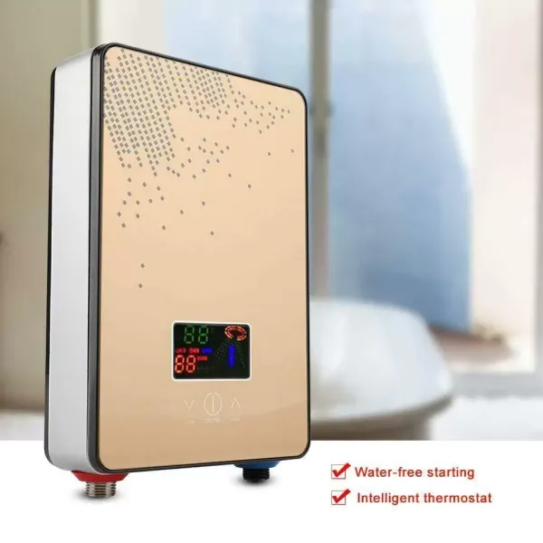 Calentador de Agua, Calentador de Agua Sin Tanque, Calentador de Agua Eléctrico, de Bajo Consumo, 220 V 6500 W.