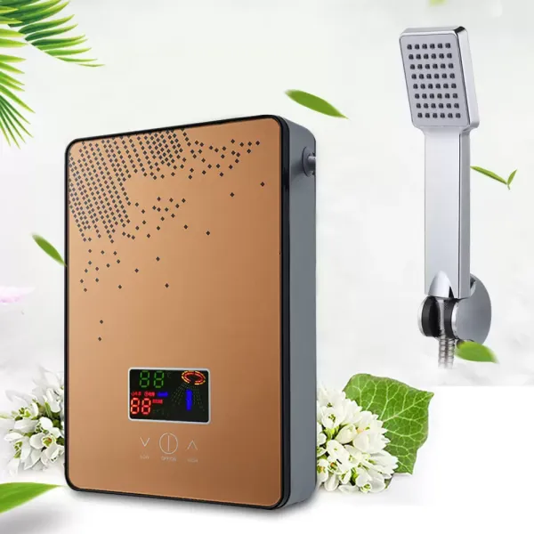 Calentador de Agua, Calentador de Agua Sin Tanque, Calentador de Agua Eléctrico, de Bajo Consumo, 220 V 6500 W.