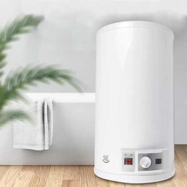Calentador eléctrico de agua caliente de 35 L, 2 kW, con manguera y juego de ducha, temperatura ajustable 30-75 ℃, calentamiento instantáneo Calentador eléctrico de agua caliente de 35 L, 2 kW, con manguera y juego de ducha, temperatura ajustable 30-75 ℃, calentamiento instantáneo