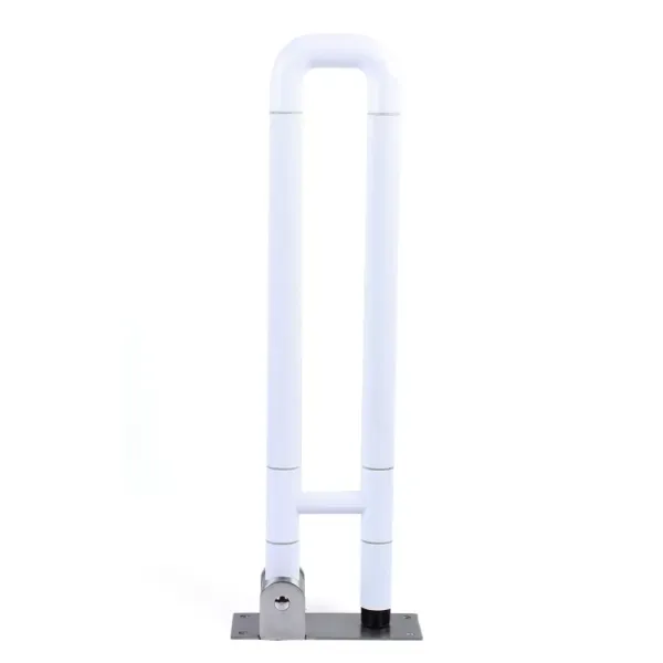 Asa de soporte para inodoro de 60 cm, asa plegable, ayuda para levantarse, asa de soporte para pasamanos de inodoro (blanco) Asa de soporte para inodoro de 60 cm, asa plegable, ayuda para levantarse, asa de soporte para pasamanos de inodoro (blanco)