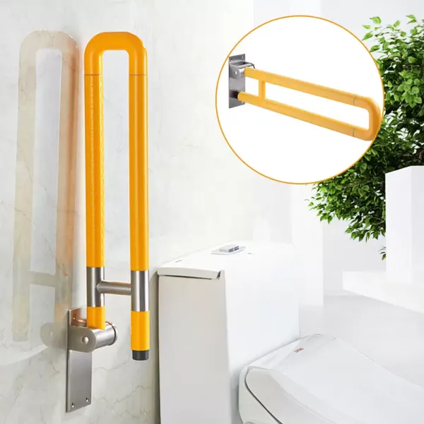 Mango plegable para ayudar a levantarse, mango de acero inoxidable antideslizante para discapacitados, personas mayores, lesiones, etc. Mango plegable para ayudar a levantarse, mango de acero inoxidable antideslizante para discapacitados, personas mayores, lesiones, etc.